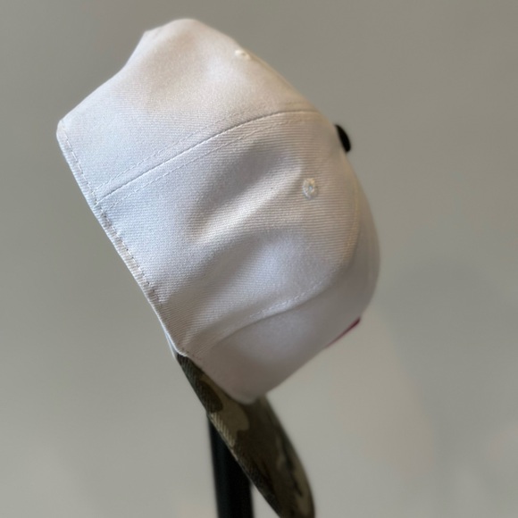 Limited Edition Thick As Thieves Logo SnapBack Cap- White/Camo with Pink 3D Logo - Picture 5 of 5